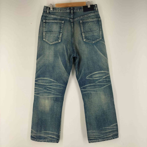 NOFAITH ヒゲ加工ワイドデニムパンツ メンズ 34