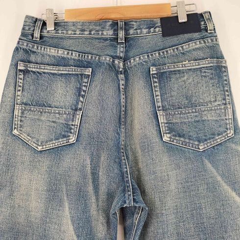 NOFAITH ヒゲ加工ワイドデニムパンツ メンズ 34