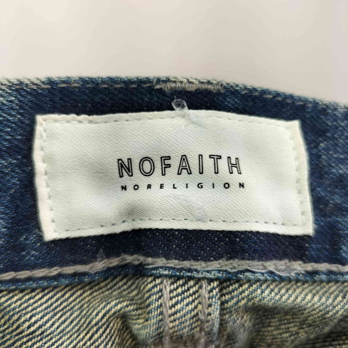 NOFAITH ヒゲ加工ワイドデニムパンツ メンズ 36
