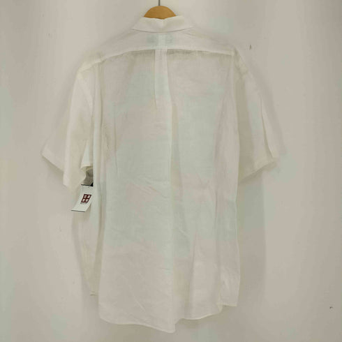 ラルフローレン RALPH LAUREN 90s BLAKE ポニー刺繍 リネン100 半袖シャツ メンズ import:XL