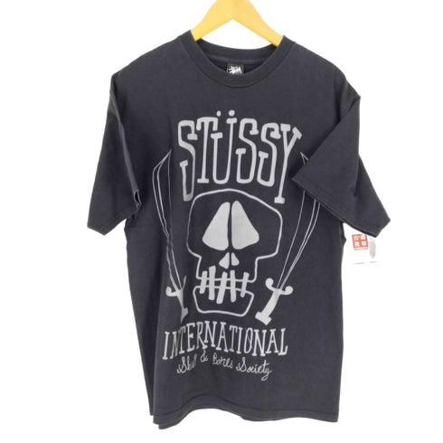 ステューシー Stussy 00s スカルプリントクルーネックTシャツ メンズ JPN:L