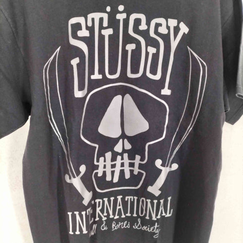 ステューシー Stussy 00s スカルプリントクルーネックTシャツ メンズ JPN:L