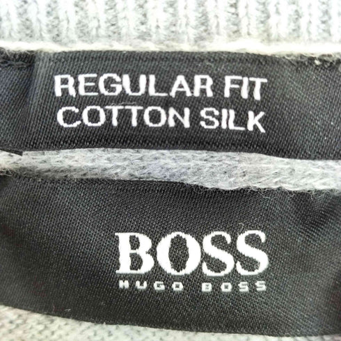 ヒューゴボス HUGO BOSS コットンシルク L/Sニット 長袖 メンズ import:XXL