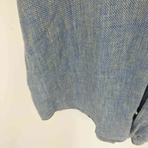 エルメネジルドゼニア Ermenegildo Zegna SOFT リネン 半袖ボタンダウンシャツ メンズ import:XL