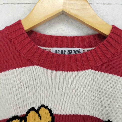 ERNY キャラクターデザイン ボーダーコットンニット メンズ JPN:M