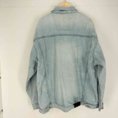 90s リネン コットン デニムカバーオール ジャケット メンズ JPN:XXL