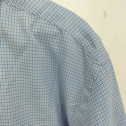 エルメネジルドゼニア Ermenegildo Zegna コットン レギュラーカラーチェック シャツ メンズ 44