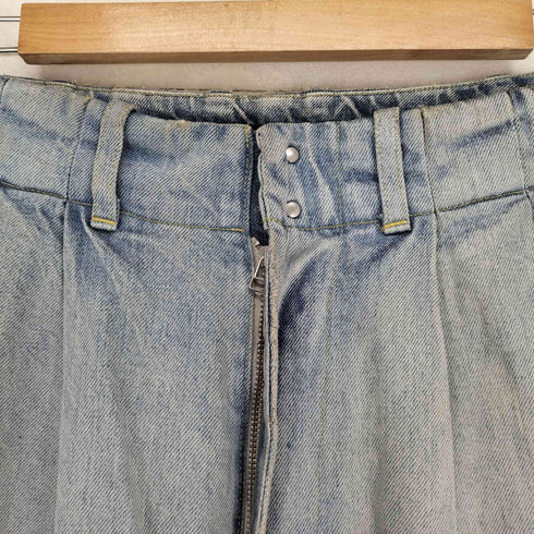 マイビューティフルランドレット my beautiful landlet 24SS 12oz DENIM TUCK WIDE PANTS(USED WASH) メンズ JPN:0