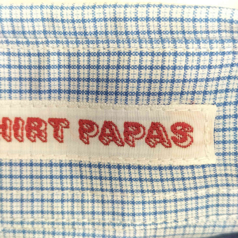 パパス papas WALL GUY SHIRT PAPAS 半袖チェックシャツ メンズ JPN:L