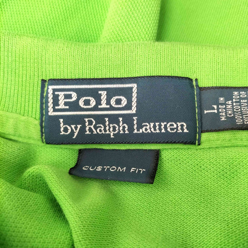 ポロバイラルフローレン Polo by RALPH LAUREN CUSTOM FIT ポニー刺繍ポロシャツ メンズ JPN:L