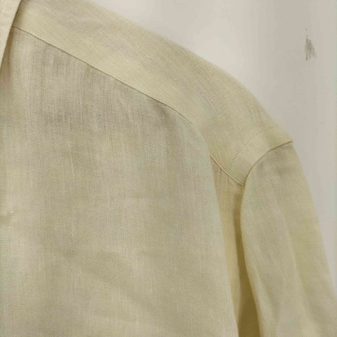 ロロピアーナ Loro Piana イタリア製 リネン100 半袖シャツ メンズ import:XXL