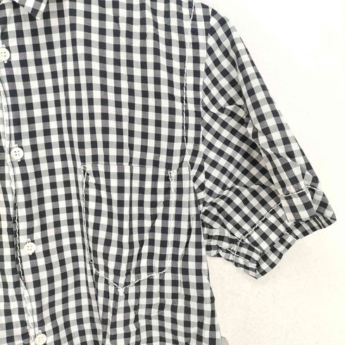 コムデギャルソンシャツ COMME des GARCONS SHIRT ステッチデザインチェックシャツ メンズ JPN:L