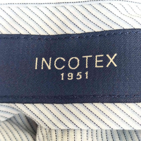 インコテックス INCOTEX SLOWEAR SUPER 100's シャドーチェック ウールスラックス メンズ 58