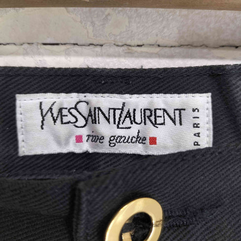 イヴサンローラン Yves Saint Laurent rive gauche 80-90s 金ボタンストレートパンツ メンズ FR:38-40