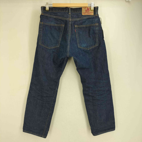 ティーシービージーンズ TCB JEANS Pre-shrunk jeans type 505 猫パッチ 赤耳 テーパードデニムパンツ メンズ
