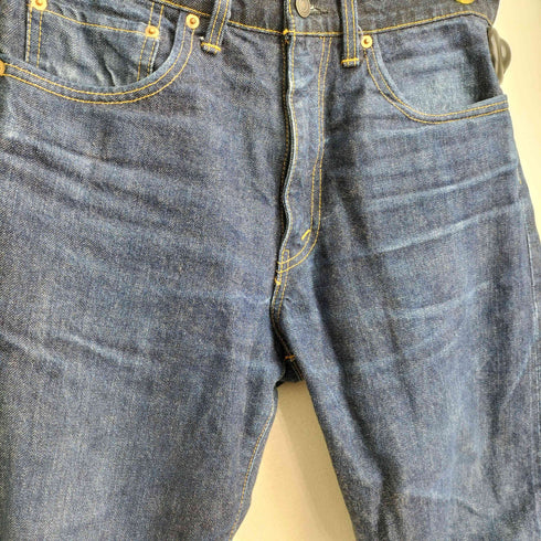 ティーシービージーンズ TCB JEANS Pre-shrunk jeans type 505 猫パッチ 赤耳 テーパードデニムパンツ メンズ