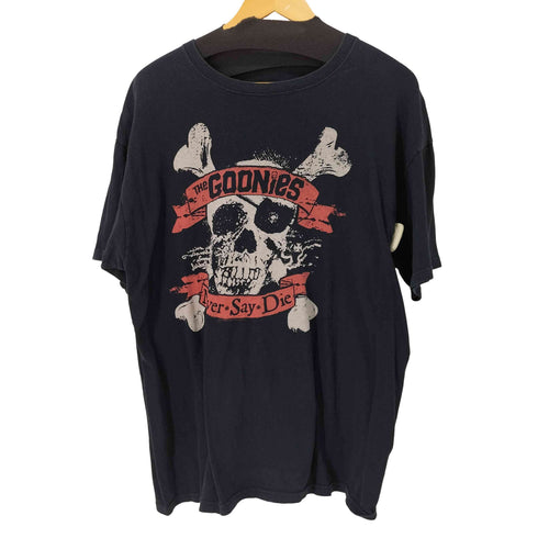 ムービープリントTシャツ スカル Never Say Die メンズ