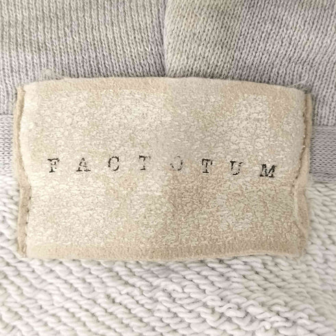 ファクトタム FACTOTUM ポケットイントレチャートデザインジップアップパーカー メンズ 46
