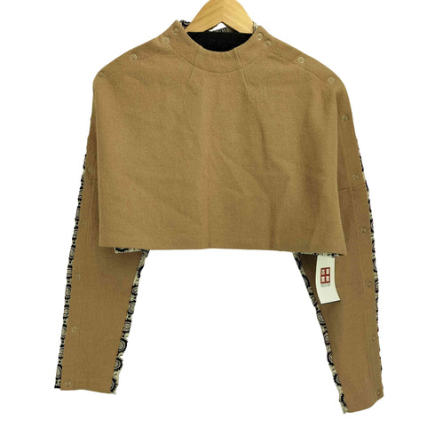 ポンティ PONTI SOFT WOOL JERSEY/FROCK PRINT SHORT LENGTH TOP  レディース FREE