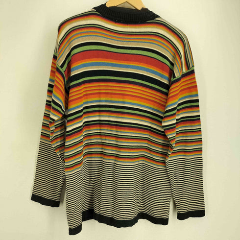 ポールスミスロンドン Paul Smith LONDON マルチカラー ボーダー コットンニット メンズ