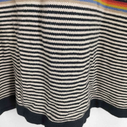 ポールスミスロンドン Paul Smith LONDON マルチカラー ボーダー コットンニット メンズ
