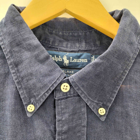 ラルフローレン RALPH LAUREN ポニー刺繍 BLAKE リネン 半袖シャツ メンズ import:XL