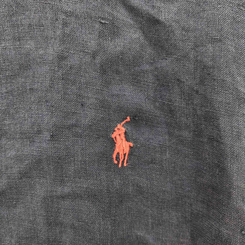 ラルフローレン RALPH LAUREN ポニー刺繍 BLAKE リネン 半袖シャツ メンズ import:XL