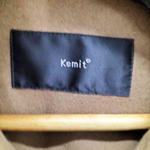 ケミット Kemit カシミヤウール ダッフルコート レディース EUR:38