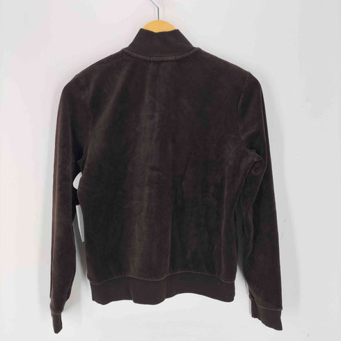 ローレンラルフローレン LAUREN RALPH LAUREN ワンポイント刺繍ベロア金ボタンブルゾン レディース import:M