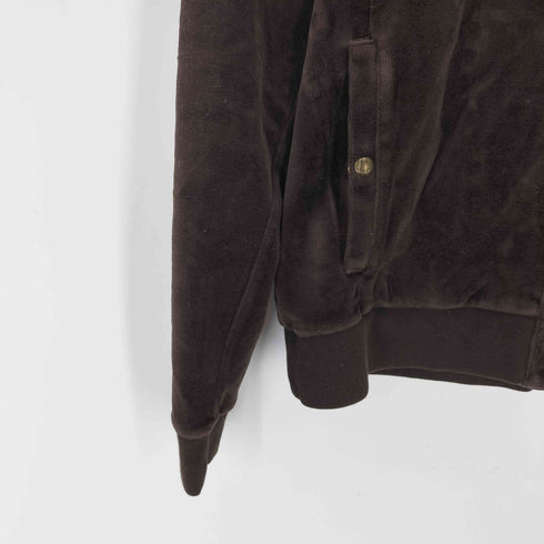 ローレンラルフローレン LAUREN RALPH LAUREN ワンポイント刺繍ベロア金ボタンブルゾン レディース import:M