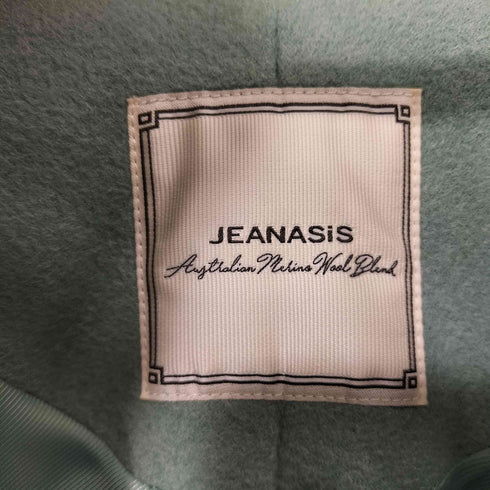 ジーナシス JEANASIS ショートビーバーノーカラーコート レディース FREE