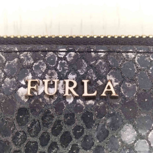 フルラ FURLA パイソン メタリック ロングウォレット レディース