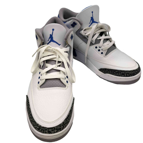 ジョーダンブランド JORDAN BRAND AIR JORDAN 3 RETRO WHITE RACER BLUE BLACK CEMENT GREY メンズ JPN:29