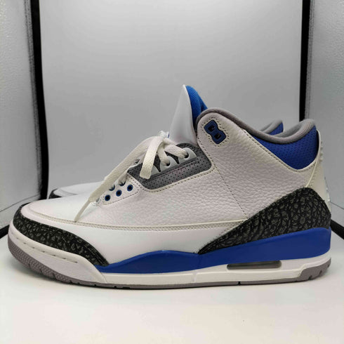 ジョーダンブランド JORDAN BRAND AIR JORDAN 3 RETRO WHITE RACER BLUE BLACK CEMENT GREY メンズ JPN:29