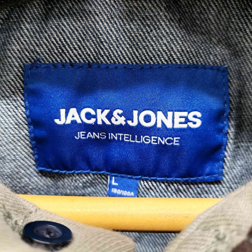 ジャックアンドジョーンズ JACK&JONES カモ柄デザインデニムジャケット メンズ import:L