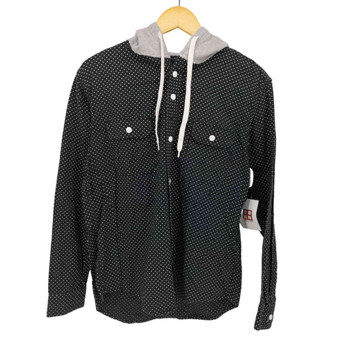 n n ドット柄 フーデッド L/S シャツ メンズ JPN:3