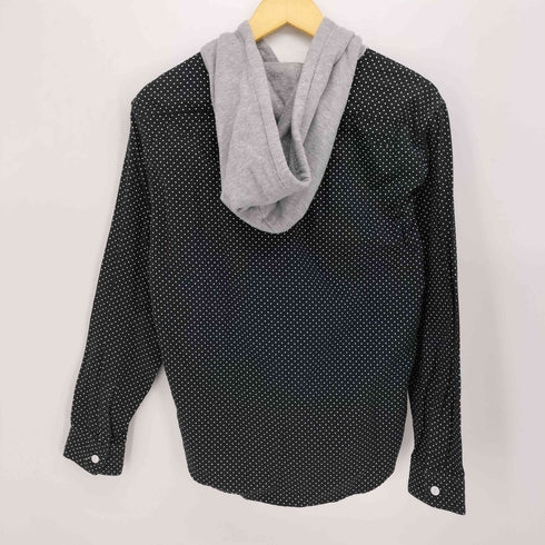 n n ドット柄 フーデッド L/S シャツ メンズ JPN:3