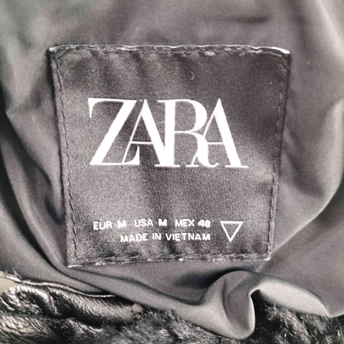 ザラ ZARA ボアフーデッドコート レディース import:M