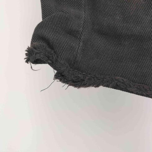 N NUMBER 04AW GIVE期 本人期 パッチワークワッペン ブラックデニムショートパンツ メンズ 3