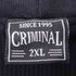 CRIMINAL 裏サーマル ヘビーウェイト ジップアップパーカー メンズ 2XL