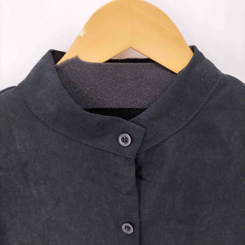 ボリュームスリーブ L/S ノーカラーシャツ レディース JPN:3