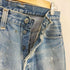 リーバイス Levis MADE IN USA ボタン裏555 リメイク加工 デニムパンツ レディース
