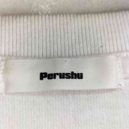 ペルーシュ Perushu バックプリント L/S Tシャツ メンズ