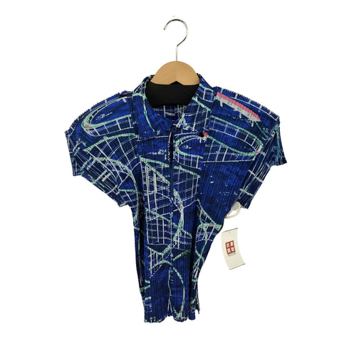 プリーツプリーズイッセイミヤケ PLEATS PLEASE ISSEY MIYAKE プリーツ 遊園地柄プリーツブラウス レディース JPN:3