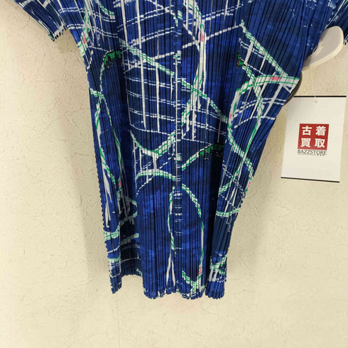 プリーツプリーズイッセイミヤケ PLEATS PLEASE ISSEY MIYAKE プリーツ 遊園地柄プリーツブラウス レディース JPN:3