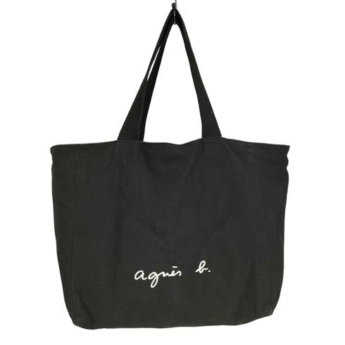 アニエスベーボヤージュ agnes b. VOYAGE ロゴ プリント キャンバス トートバック レディース