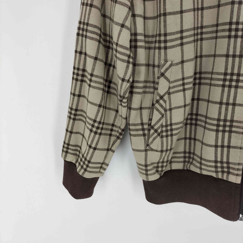 ウールリッチ WOOLRICH チェックジップアップスウェット メンズ import:M