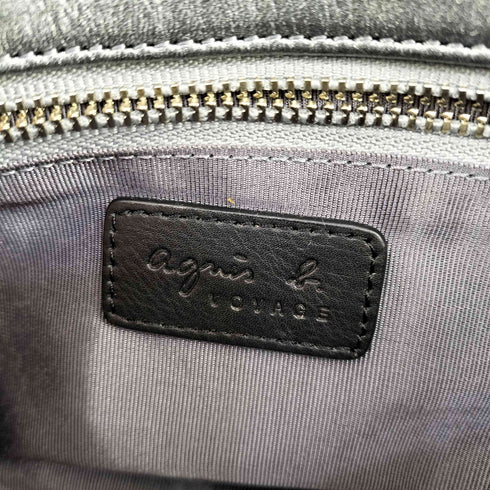 アニエスベーボヤージュ agnes b. VOYAGE カウレザー ショルダーバッグ レディース
