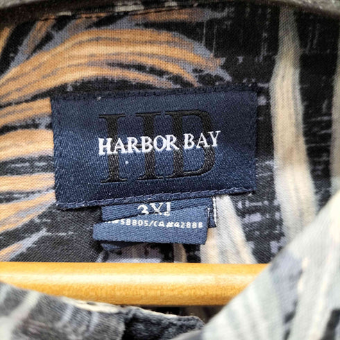 ハーバーベイ HARBOR BAY S/S アロハ柄ボタンダウンシャツ メンズ 3xl