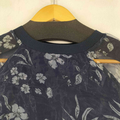 ザラ ZARA レーヨン100花柄シアートップス レディース import:S